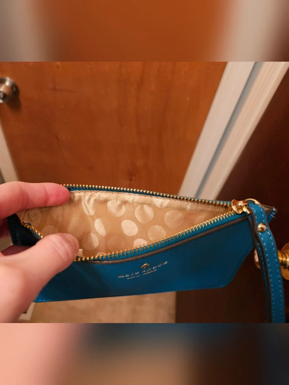 Kate Spade Teal Wristlet - Picture 9 of 16